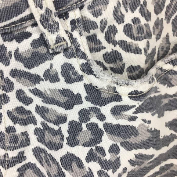 Current Elliott the stiletto leopard print midrise - Picture 5 of 10